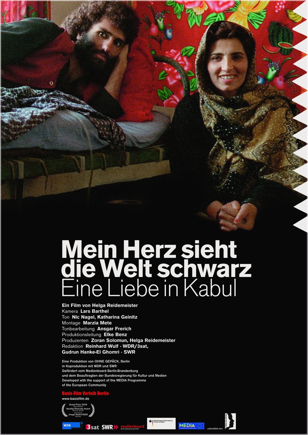 Mein Herz sieht die Welt schwarz – Eine Liebe in Kabul — Plakat